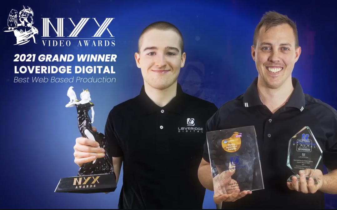 Loveridge Digital Celebrates Gold and Grand NYX Awards Recognition