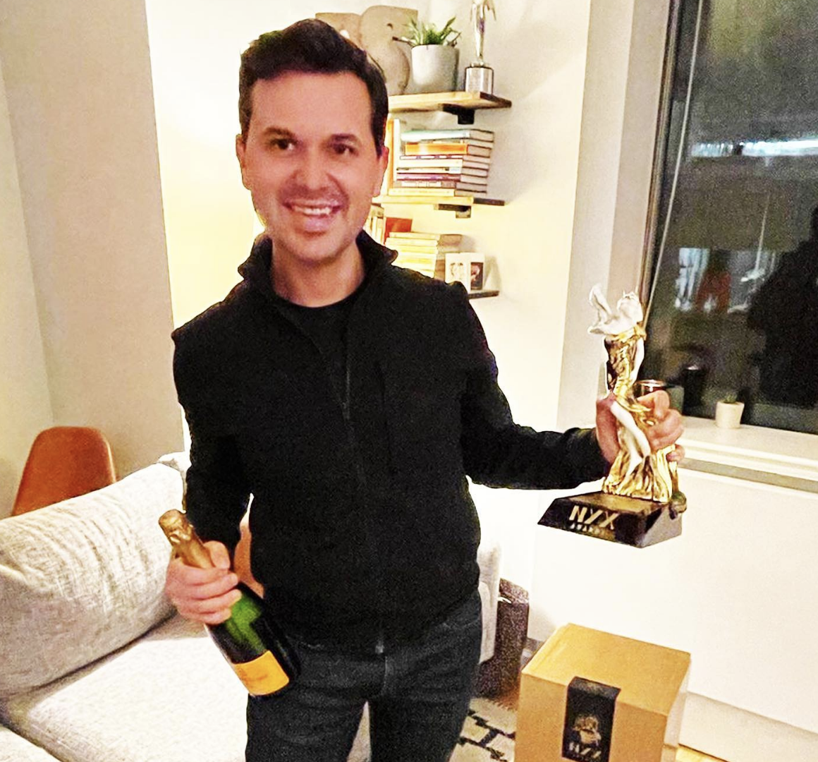 NYX Awards Statuette Marks a Prestigious Achievement for Seth Cotterman